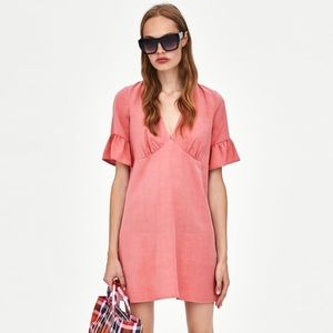 Zara Ruffle Sleeve Dress